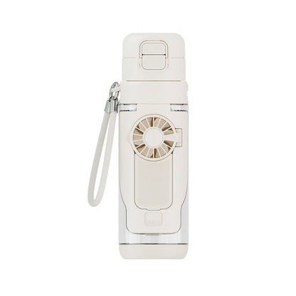 Portable 2-in-1 Water Bottle with Mini Fan – Stay Cool & Hydrated Anywhere
