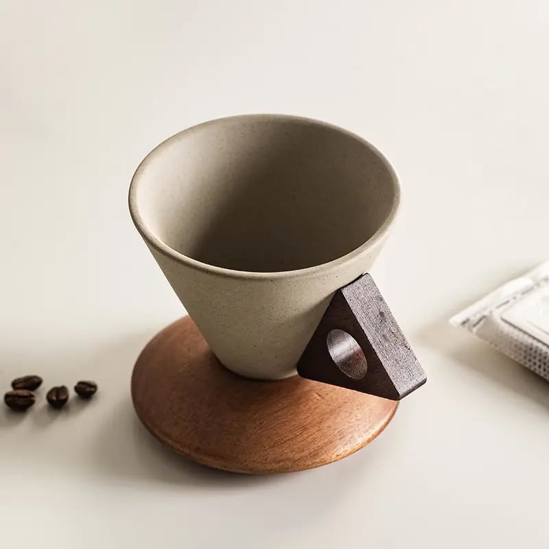 Wabisabi Conical Ceramic Coffee Mug