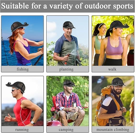 Ultralight UV Protection Baseball Cap with Solar Fan – 2026 New