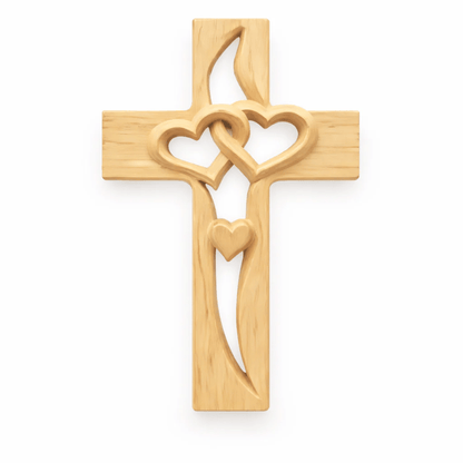 ✝️Handcrafted Two Heart Cross