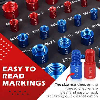 Nut and Bolt Thread Checker (SAE & Metric)