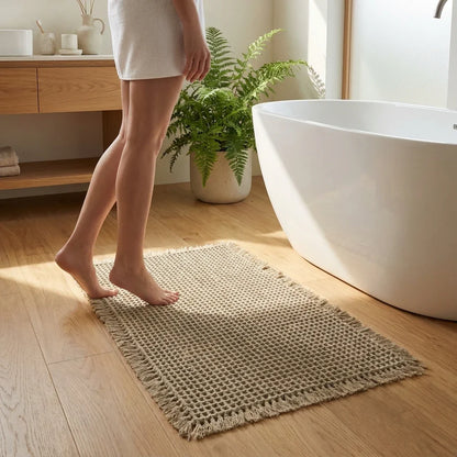 TYIIMAX™ Waffle Quick-Dry Bath Mat | Ultra Absorbent Non-Slip Floor Rug