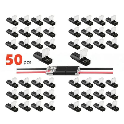 Double-Wire Plug-in Connector Led Light Strip Connectors 1/2/3Pin