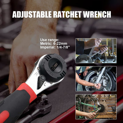 🔧Adjustable Ratchet Wrench Kit for 0.25-0.9in Screw