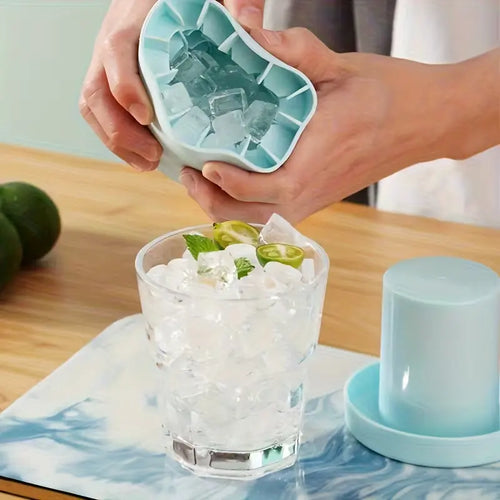 Quick Freezing Silicone Ice Cube Mold – Flexible, Reusable Ice Tray for Home Beverages