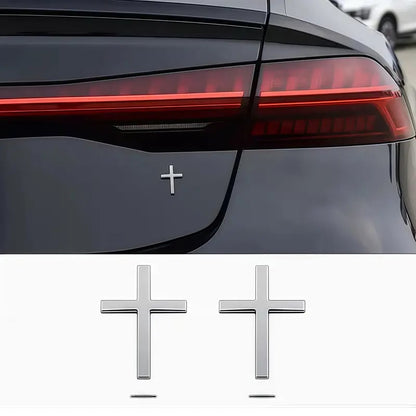 3D Christian Cross Sticker