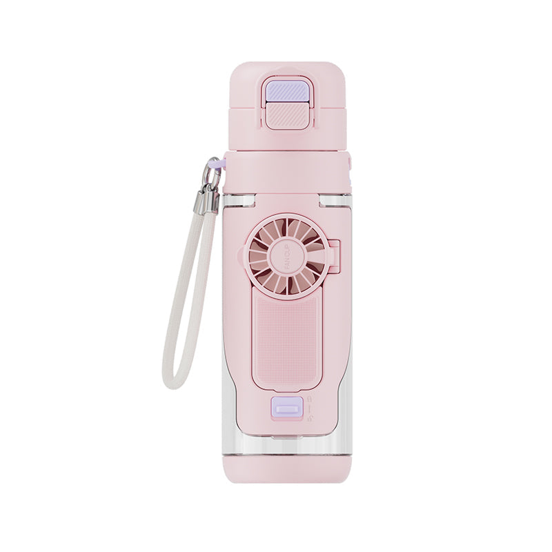 Portable 2-in-1 Water Bottle with Mini Fan – Stay Cool & Hydrated Anywhere