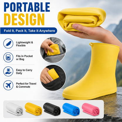 🌧️ Tyiimax™ Heavy-Duty Non-Slip Reusable Waterproof Shoe Covers – Keep Shoes Clean & Dry