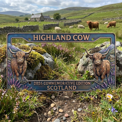 🐂 Highland Cow Commemorative Edition License Plate