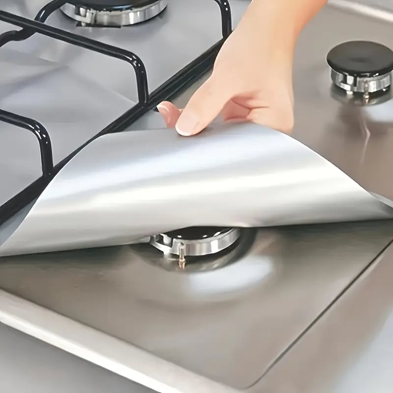 🥘Reusable Gas Stove Burner Liners♻️ (Set of 4)