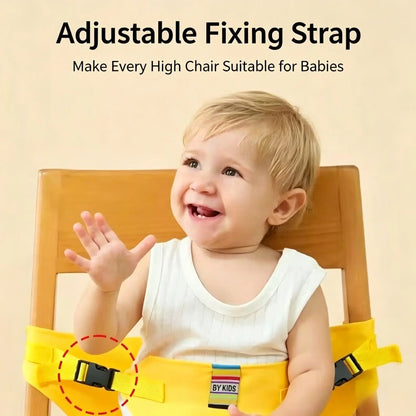 TYIIMAX™ Portable Baby High Chair Harness Seat with Safety Straps – Adjustable Toddler Feeding Seat for Dining Chairs, Travel & Home