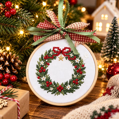 🎄Complete Christmas Embroidery Ornament DIY Kit