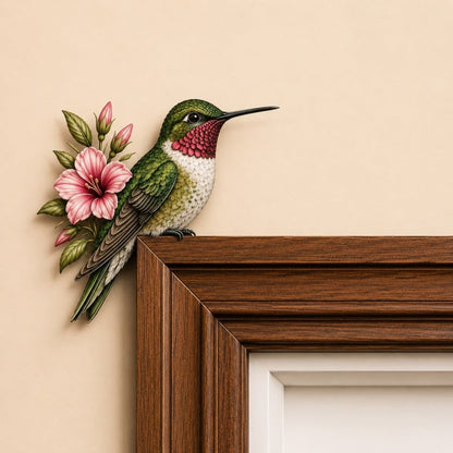 🐦 Bird Wooden Door Topper – Decorative Bird & Christmas Door Accent