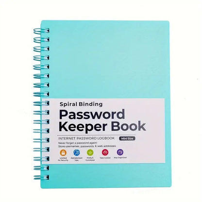 📚Mini password book with lettered tabs | password notebook for internet and computer login, username, home, office passwords