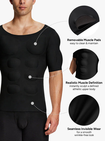 Men's Muscle Enhancement Shaping Top – Instant Sculpted Look