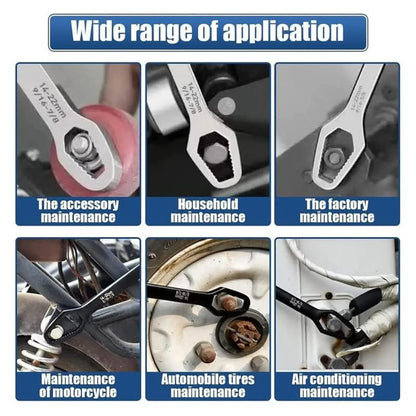 Universal Dual-Head Torx Spanner | 8–22 mm, Non-Slip | Free Shipping Today Only