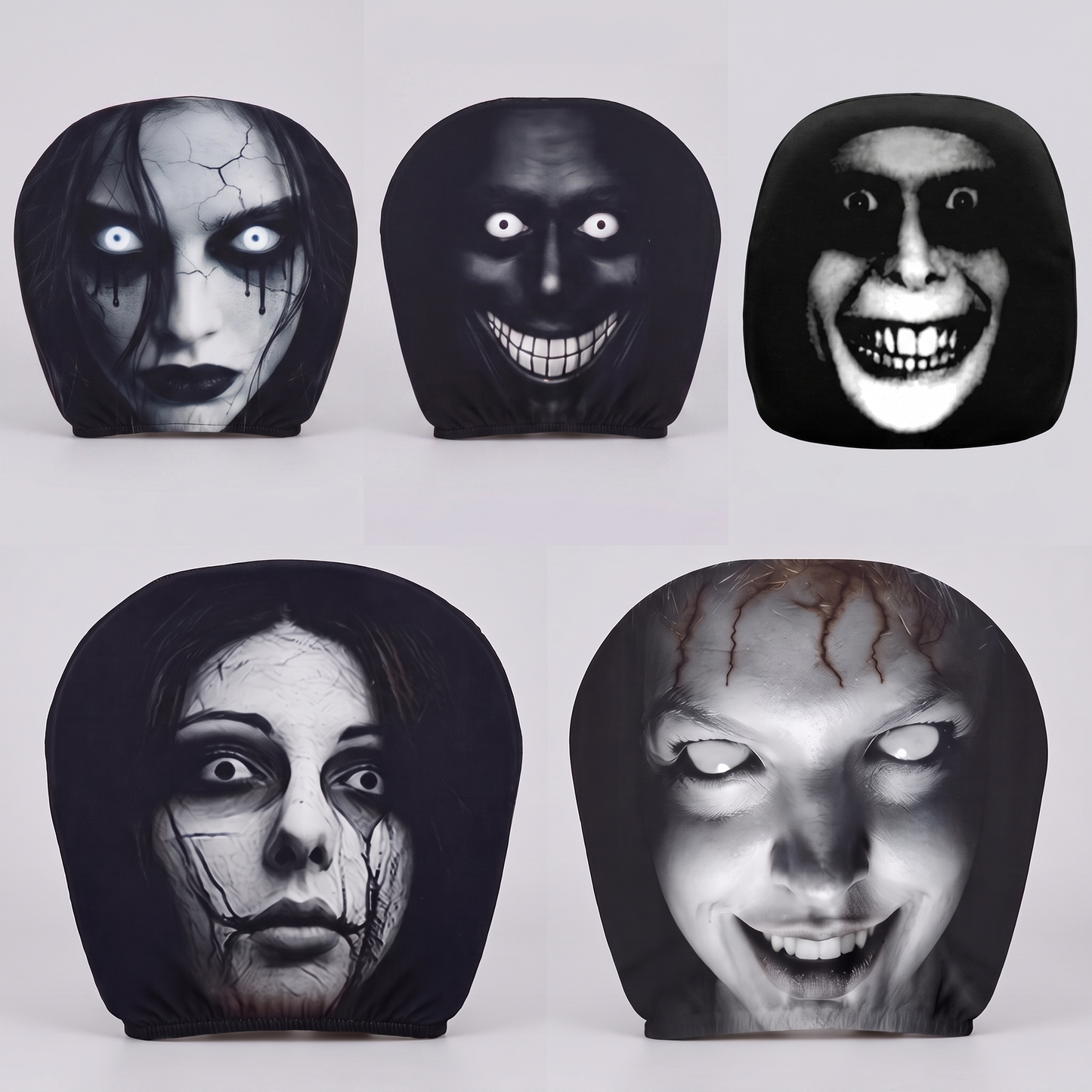Tyiimax™ HauntedHead Phantom Headrest Covers