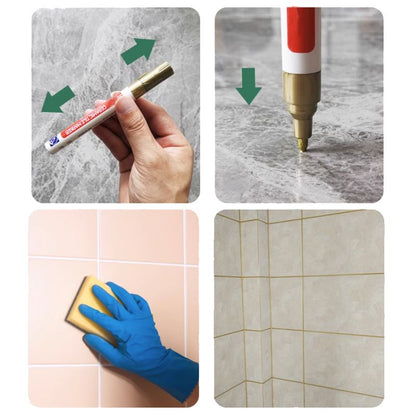 Anti-mould and waterproof joint pen for ceramic tiles
