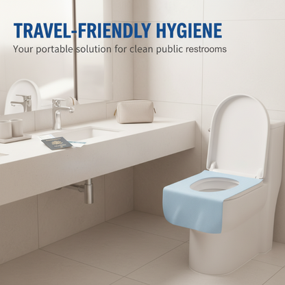 💥Disposable Waterproof Toilet Seat Covers Pack – Hygienic, Comfortable & Perfect for Travel & Public Restrooms 🧳