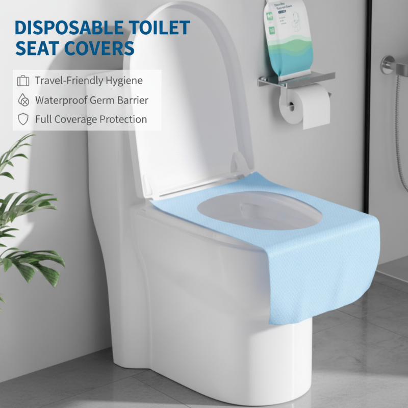 💥Disposable Waterproof Toilet Seat Covers Pack – Hygienic, Comfortable & Perfect for Travel & Public Restrooms 🧳