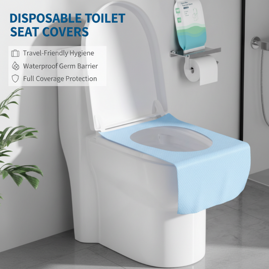 💥Disposable Waterproof Toilet Seat Covers Pack – Hygienic, Comfortable & Perfect for Travel & Public Restrooms 🧳