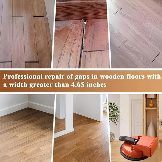 🥳2026 HOT SALE🥳💞50K+ SOLD! 🛠️🔧Heavy-Duty Floor Gap Fixer – 70kg pulling force, 4.65″ suction cup. Closes gaps between floorboards – no need to call a pro! 🏠✨