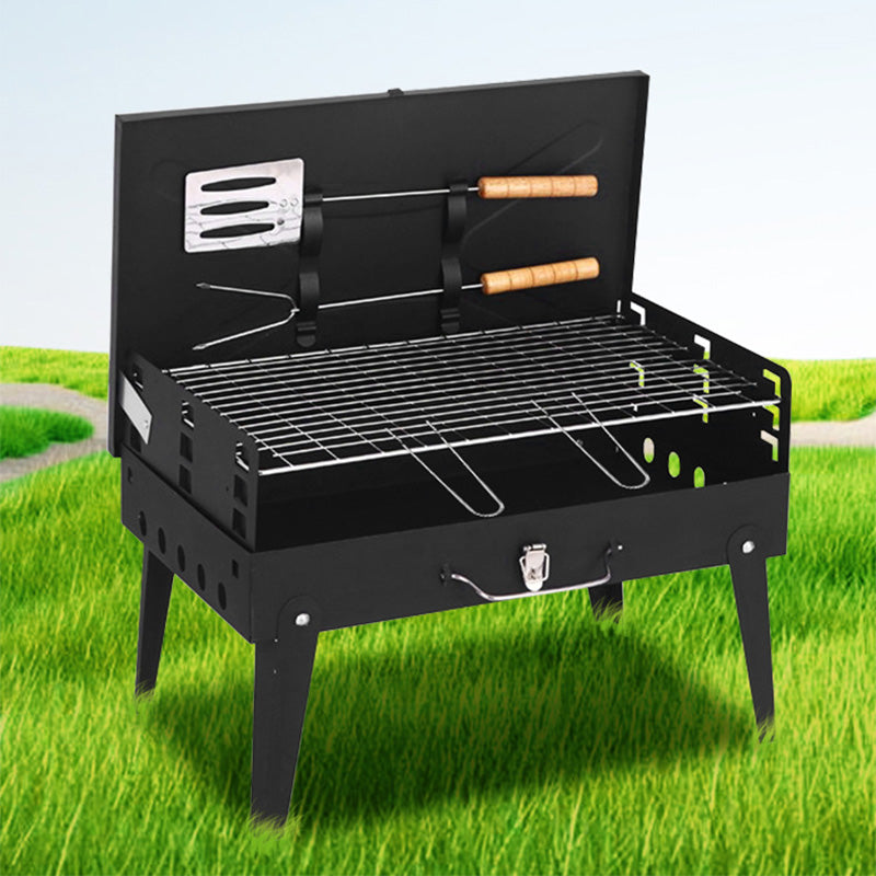 Portable Folding Charcoal Grill – Multiple Sizes for Backyard, Beach & Camping