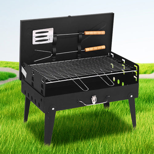 Portable Folding Charcoal Grill – Multiple Sizes for Backyard, Beach & Camping