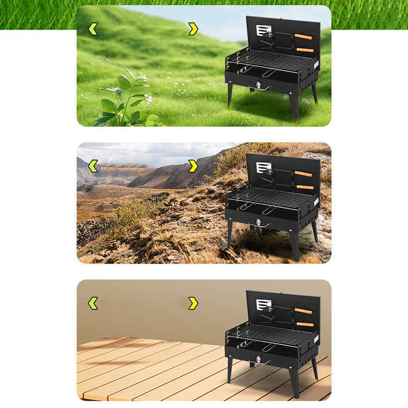 Portable Folding Charcoal Grill – Multiple Sizes for Backyard, Beach & Camping
