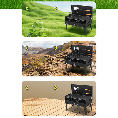 Portable Folding Charcoal Grill – Multiple Sizes for Backyard, Beach & Camping