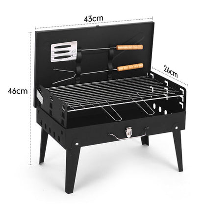 Portable Folding Charcoal Grill – Multiple Sizes for Backyard, Beach & Camping