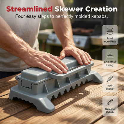 Effortless BBQ Kebab Maker Skewer Tool