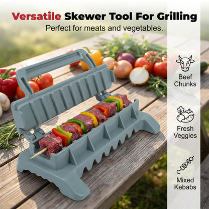 Effortless BBQ Kebab Maker Skewer Tool