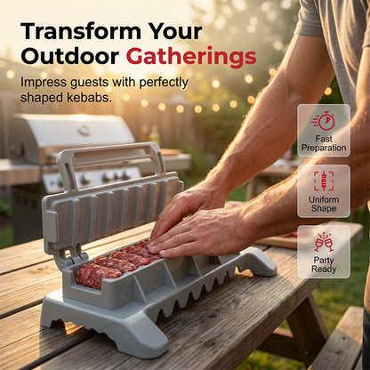 Effortless BBQ Kebab Maker Skewer Tool