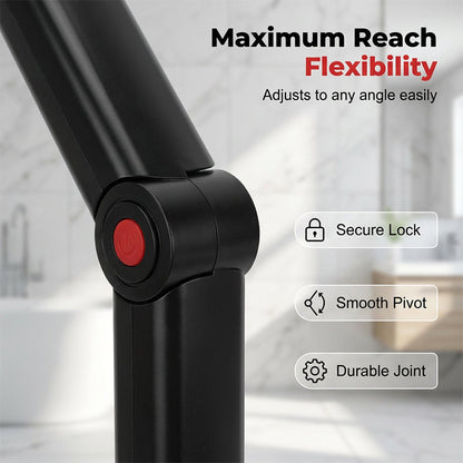Reach-Anywhere Body Trimmer – Extendable handle, precision heads. Trim back, chest & legs yourself – no help needed! 🧔✨