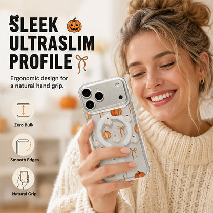 🎃TYIIMAX™ Halloween Candy Ghost Phone Case – Cute Pumpkin & Ghost Design, Shockproof Magnetic Case