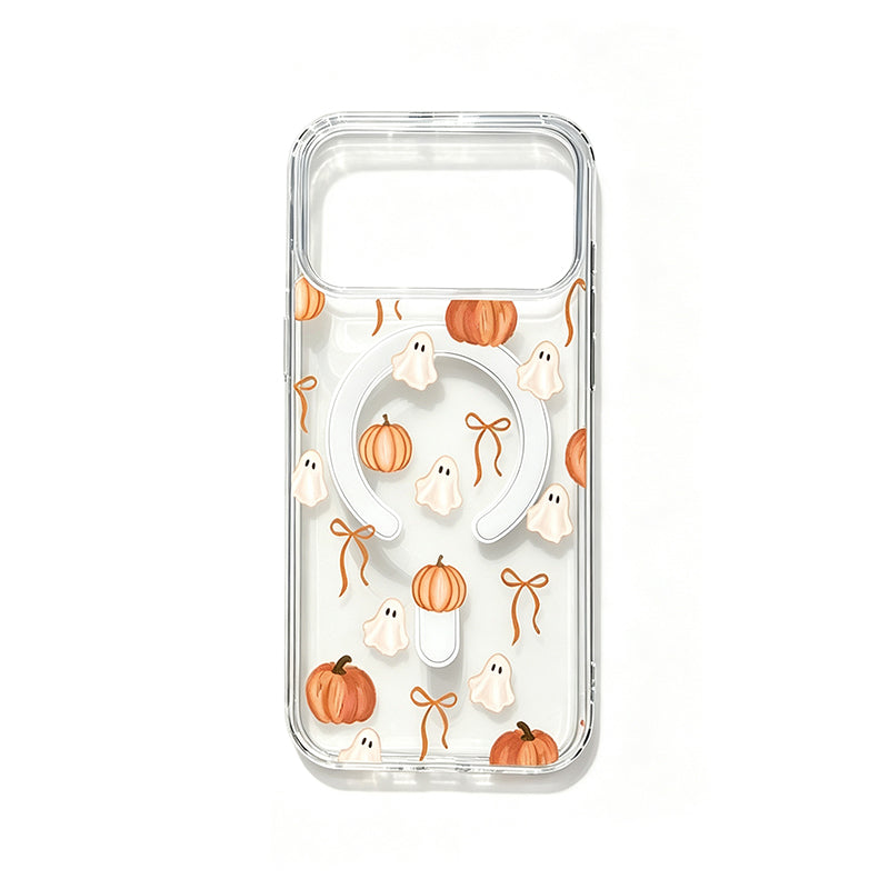 🎃TYIIMAX™ Halloween Candy Ghost Phone Case – Cute Pumpkin & Ghost Design, Shockproof Magnetic Case
