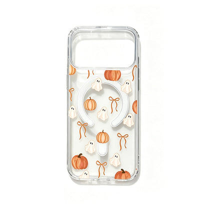 🎃TYIIMAX™ Halloween Candy Ghost Phone Case – Cute Pumpkin & Ghost Design, Shockproof Magnetic Case