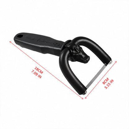 🥩🔪Handheld Fat Trimmer for Beef & Pork – U-shaped curved holder targets surface fat without wasting lean meat. Stainless steel blade, ergonomic grip – prep like a pro! 🧑‍🍳✨