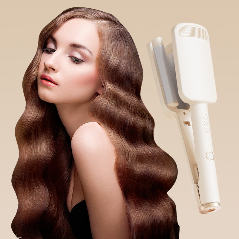 ✨ 💈 LIMITED-TIME ! 💐 Wavy Curling Iron – Salon shine & heat protection