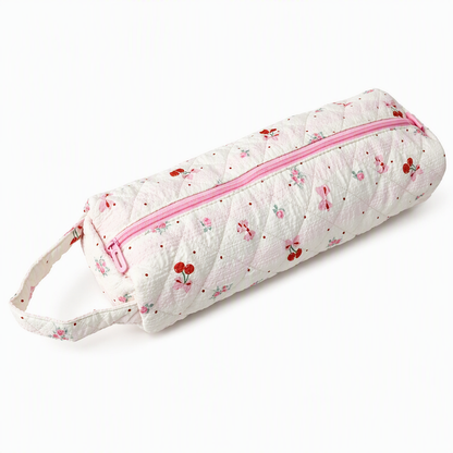 🔥Portable Quilted Travel Storage Bag with Handle for Hair Dryer Curling Iron and Hair Straightener🐆
