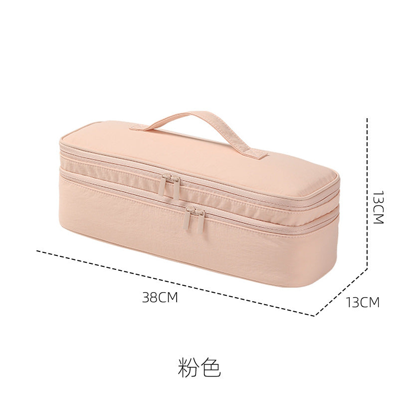 🔥Portable Quilted Travel Storage Bag with Handle for Hair Dryer Curling Iron and Hair Straightener🐆