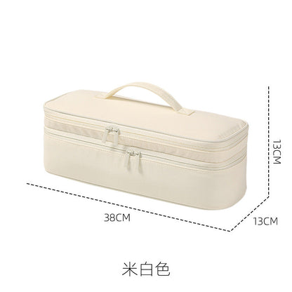 🔥Portable Quilted Travel Storage Bag with Handle for Hair Dryer Curling Iron and Hair Straightener🐆