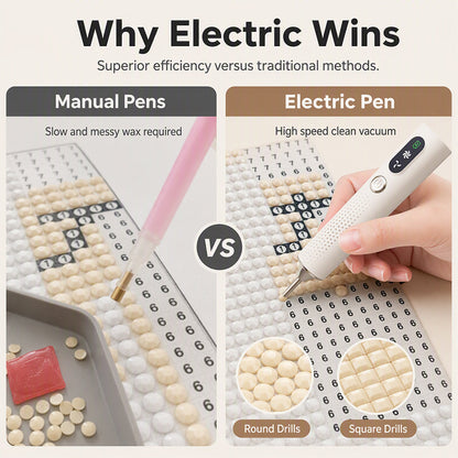 💎Rechargeable Electric Diamond Pen – Precise, Comfortable, Time‑Saving