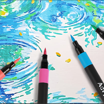 Dual Tip Fast-Dry Acrylic Paint Marker