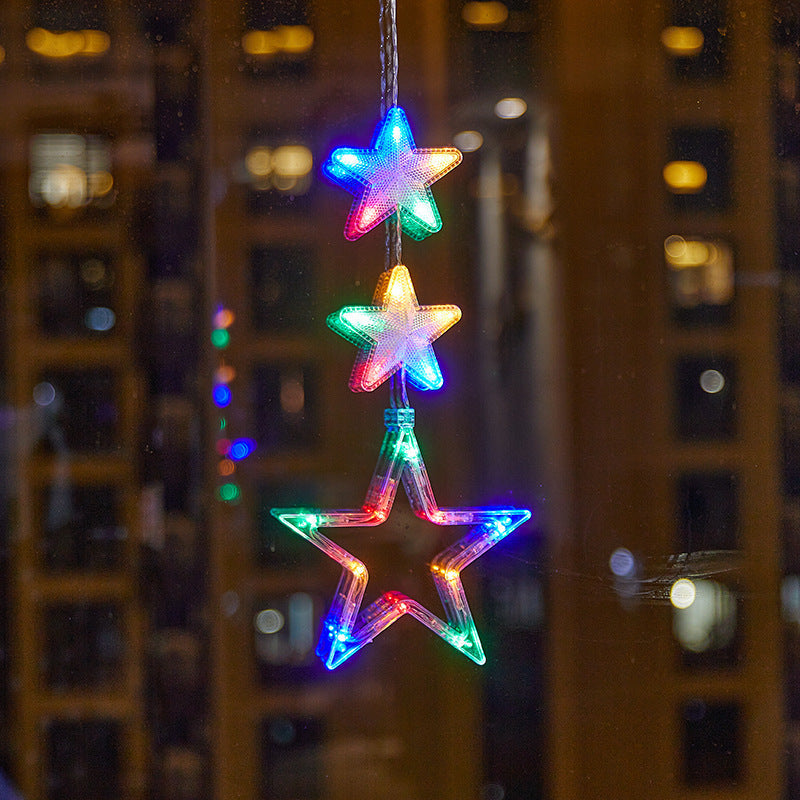 🎄❄️ DIY Christmas Snowflake Suction Cup LED Lights ✨ | Battery Operated, Warm & Multi-Colour, Window Suction Lights, Christmas Home & Party Decor