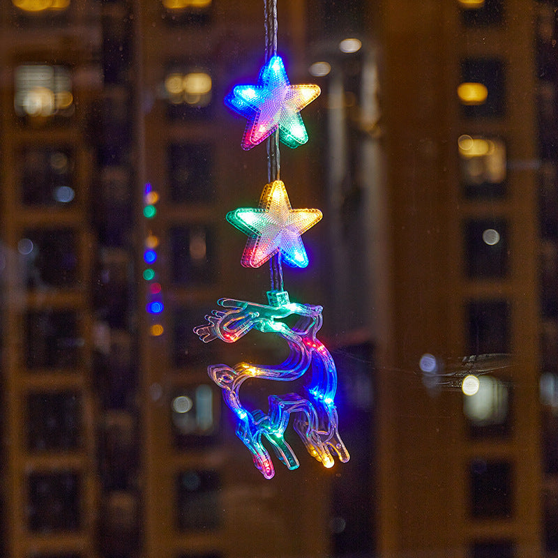 🎄❄️ DIY Christmas Snowflake Suction Cup LED Lights ✨ | Battery Operated, Warm & Multi-Colour, Window Suction Lights, Christmas Home & Party Decor