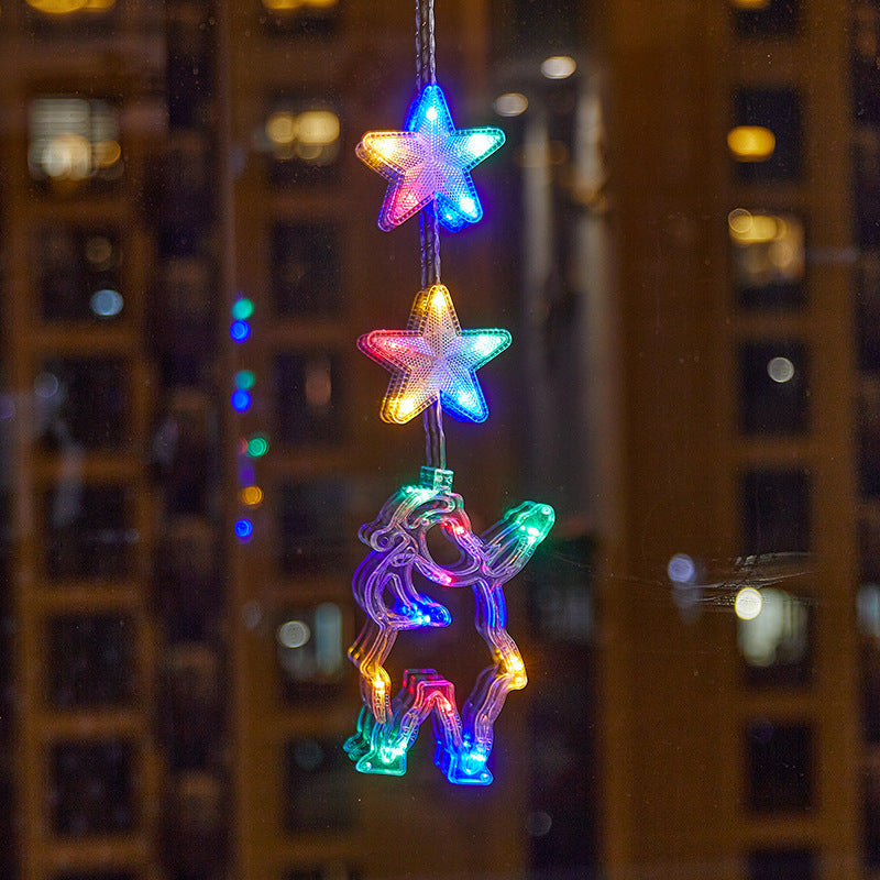 🎄❄️ DIY Christmas Snowflake Suction Cup LED Lights ✨ | Battery Operated, Warm & Multi-Colour, Window Suction Lights, Christmas Home & Party Decor