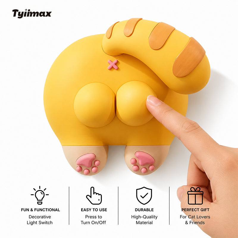 Tyiimax™ Funny Cat Butt Light Switch Cover